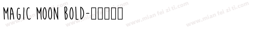 Magic Moon Bold字体转换